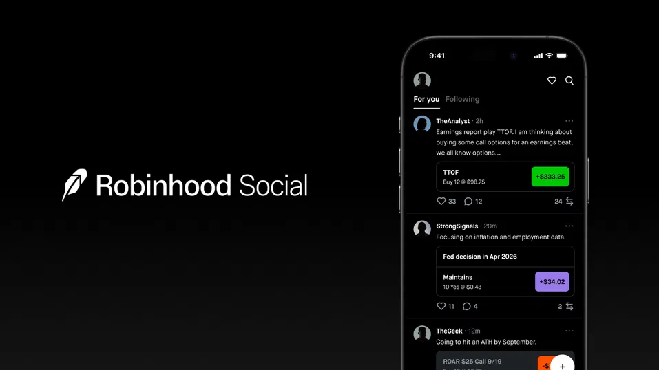 Robinhood пуска функция Social, която позволява следене на други трейдъри