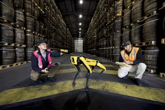 Роботизирано куче „надушва“ течове от бъчвите с уиски на Bacardi в шотландските складове