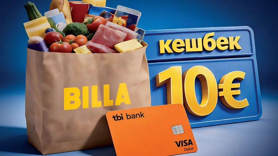 Пазаруването в BILLA с карта Visa neon на tbi bank носи награди