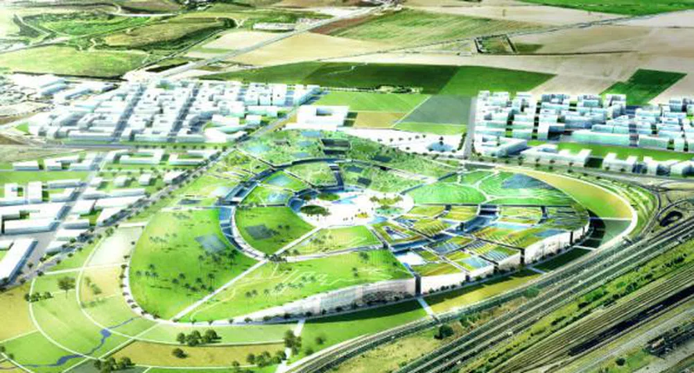 Строят град – градина до Париж