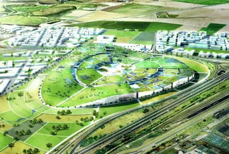 Строят град – градина до Париж