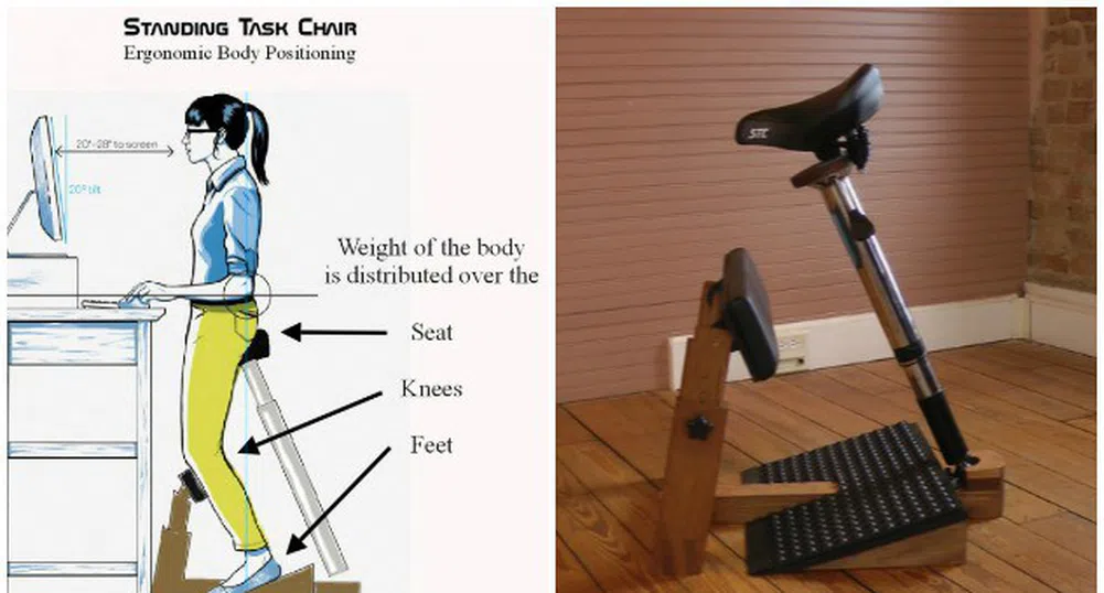 Стол, който ви позволява да седите изправени