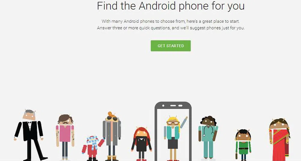 Google ви помага да си изберете смартфон