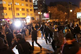 Един задържан на вчерашния протест срещу правителството