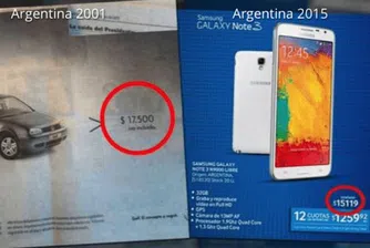 Снимката, която илюстрира инфлацията в Аржентина