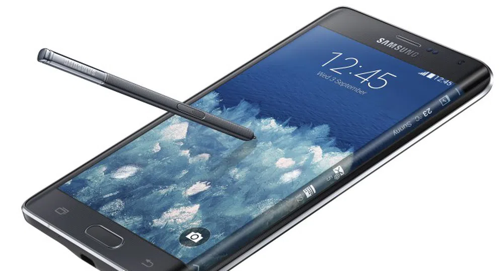 Samsung представи нов смартфон със заоблен дисплей