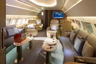 Emirates превърна пътнически самолет в луксозен джет (снимки)