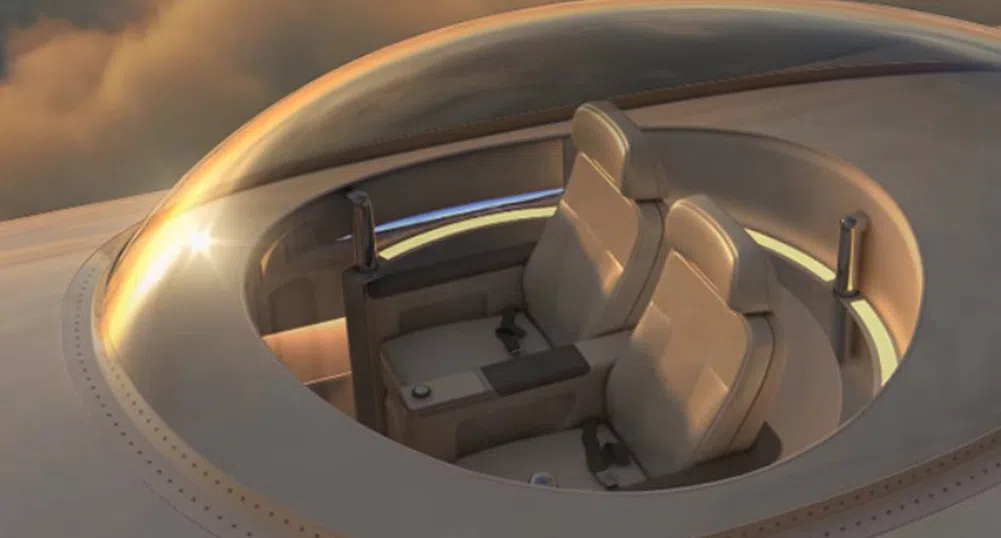 Готови ли сте да летите под стъклен купол на покрива на самолет?