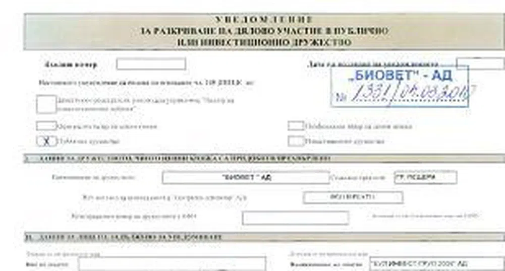 Бул инвест груп 2009 намали дела си в Биовет