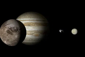 Сателит улови "гласа" на Юпитер