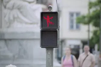 Танцуващ светофар в Лисабон (видео)