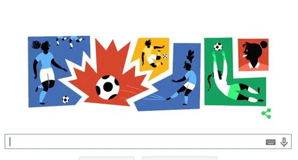 Google отбелязва началото на Световното по футбол за жени