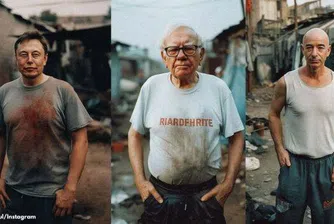 Беднякът милиардер: AI нарисува най-богатите хора в света в мизерни условия