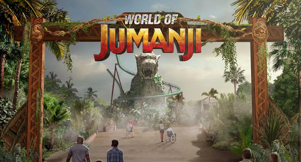 Светът на Джуманджи оживява в тематичен парк през 2023 г.
