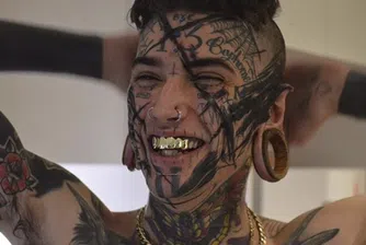 Итън Брамбъл е на 21 и вече има повече от 40 телесни модификации