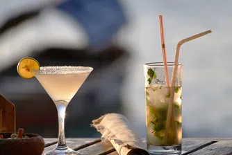 Мечка-натрапник се забавлява в джакузи и пие маргарита (видео)