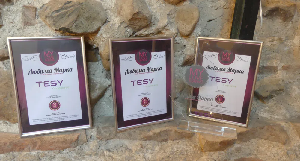 TESY е любимата българска марка на потребителите