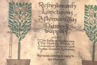 Строителни работници откриха меню на британски ресторант от 1913 година