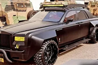 Rolls-Royce Phantom с 6 колела и позлатени спирачки за 5 млн. евро (видео)