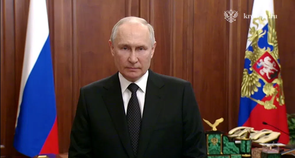 Путин: Изправени сме пред вътрешно предателство от "Вагнер"