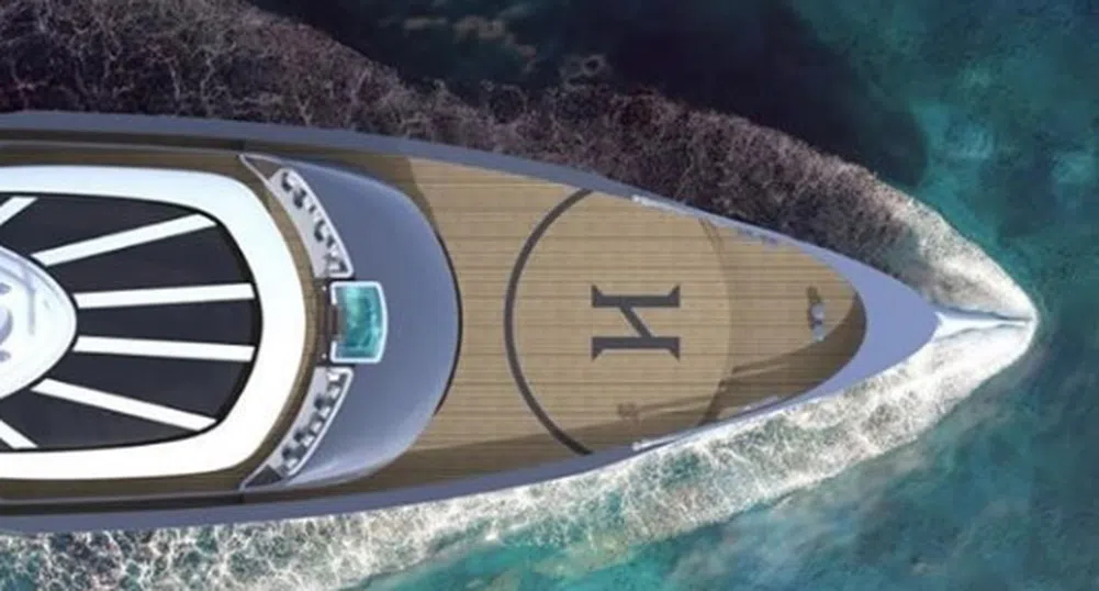 Суперяхта с киносалон и вана със стъклено дъно (снимки)