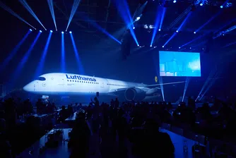 Зрелищно шоу в чест на новия A350-900 на Lufthansa