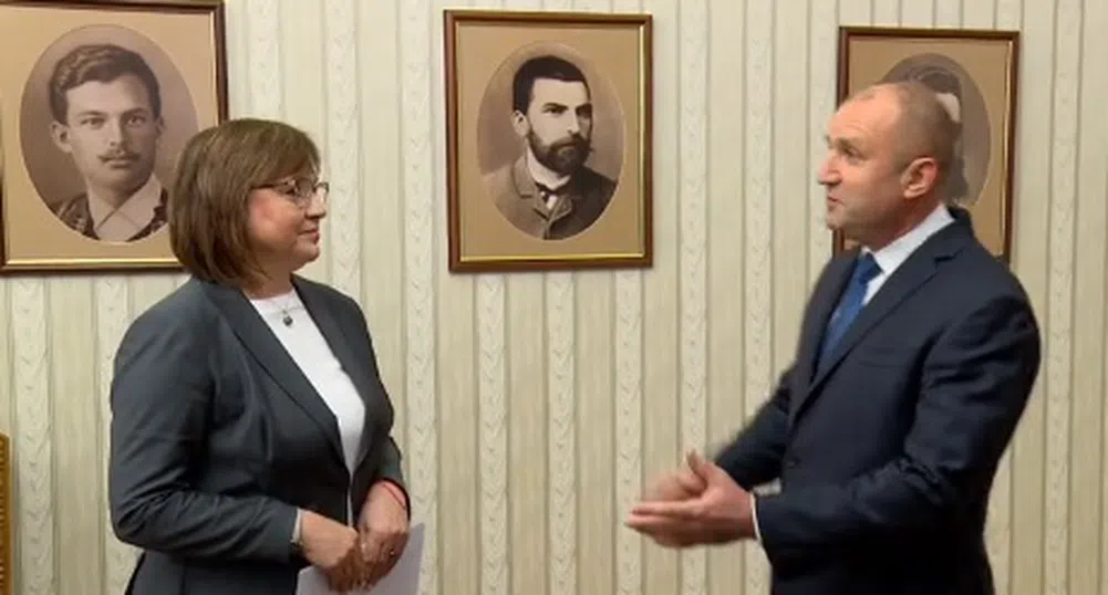 Президентът Румен Радев връчва утре третия мандат на БСП