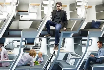 Седалки на 2 етажа осигуряват повече място в самолета на бъдещето