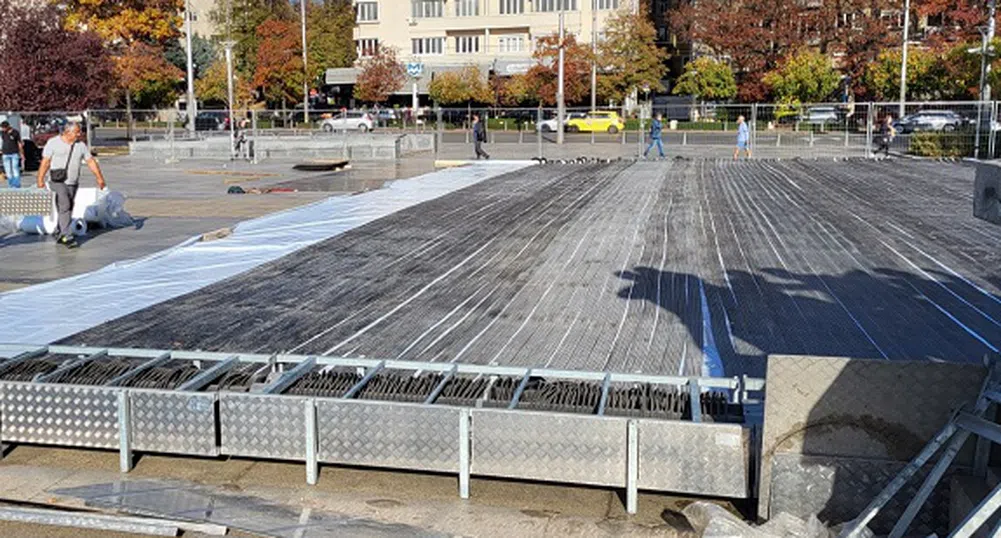 Започна изграждането на ледения парк в столицата