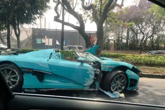 Единствена по рода си кола за 2.5 млн. беше разбита в ПТП