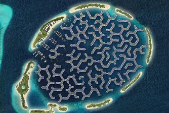 Плаващият град на Малдивите с апартаменти, магазини и училища