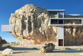 „Къща в скала“ - преплитането на камък и модерен бетон