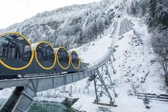 В Швейцария създадоха най-стръмния фуникуляр в света
