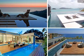 6 басейна с островна платформа