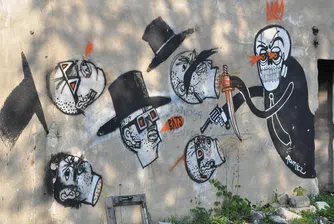 Крадци отмъкнаха цяла врата заради творба на Банкси