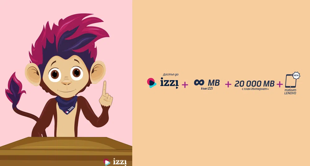 Теленор с оферта за интернет с достъп до образователната платформа iZZI