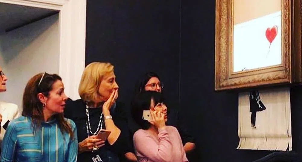 Картина се самоунищожи по време на търг  - ето как и защо