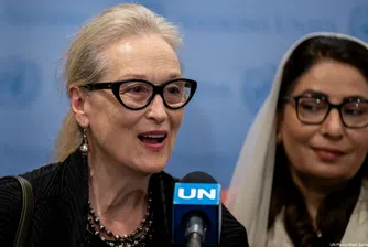 На конференцията на ООН актрисата заяви, че действията на талибаните срещу жените са „като заличаване на цял един пол“