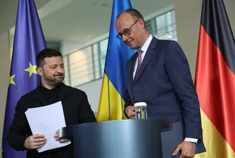 Министрите на отбраната на двете страни ще подпишат „меморандум за разбирателство“ относно ракети с далечен обсег, съобщи канцлерът след срещата си с украинския президент