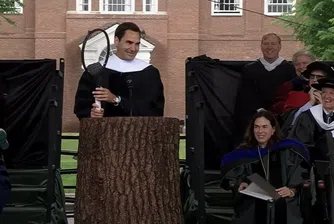 Думите на тенис легендата пред студентската аудитория на колежа "Дартмут" от Бръшляновата лига по-рано този месец превърнаха цялата му реч във вайръл събитие