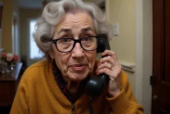 Докато разговаря с тях, тя им разказва съмнителни истории за семейството си, говори за плетене и предоставя фалшива информация за банковите си данни