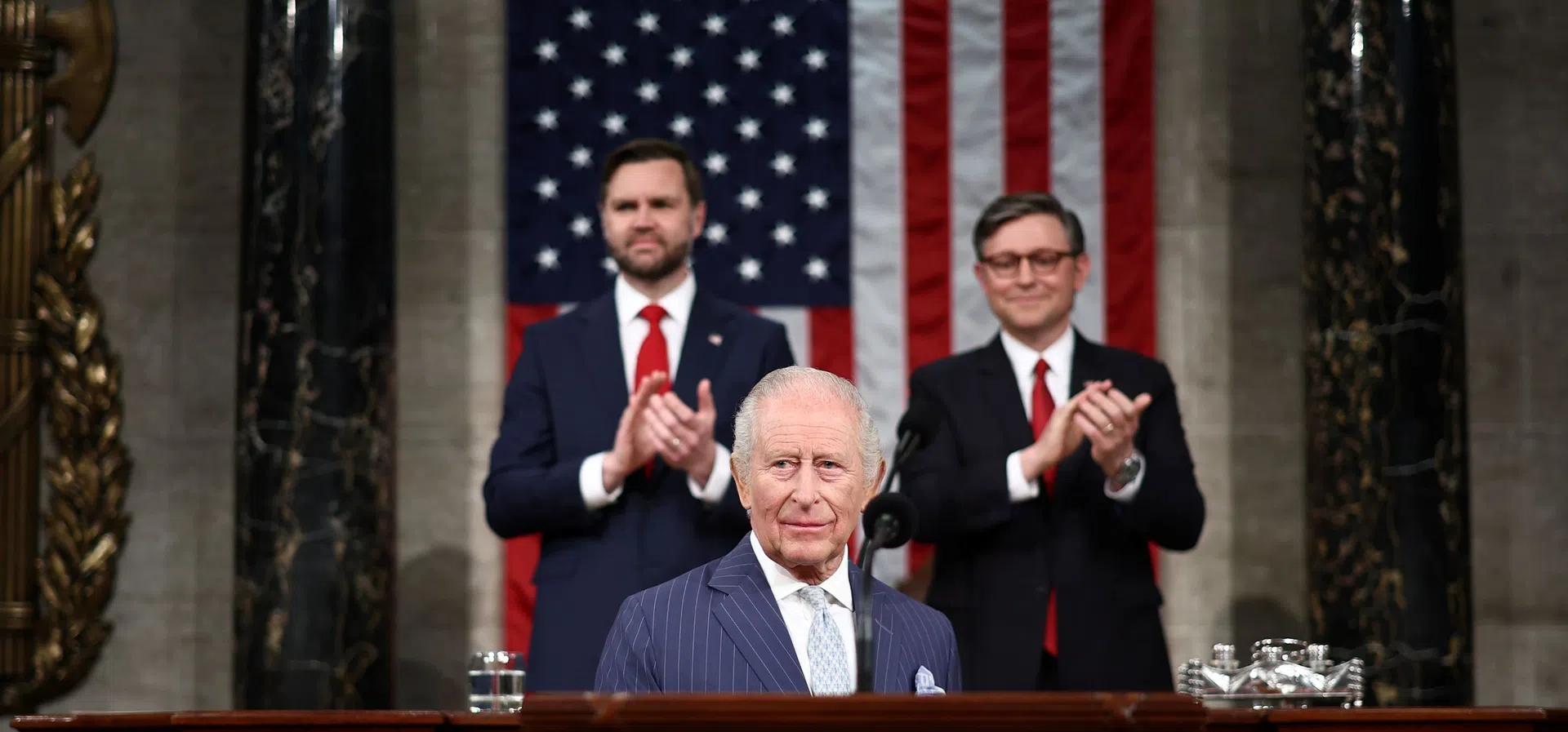 Крал Чарлз защити НАТО и призова за подкрепа на Украйна в ключова реч пред Конгреса