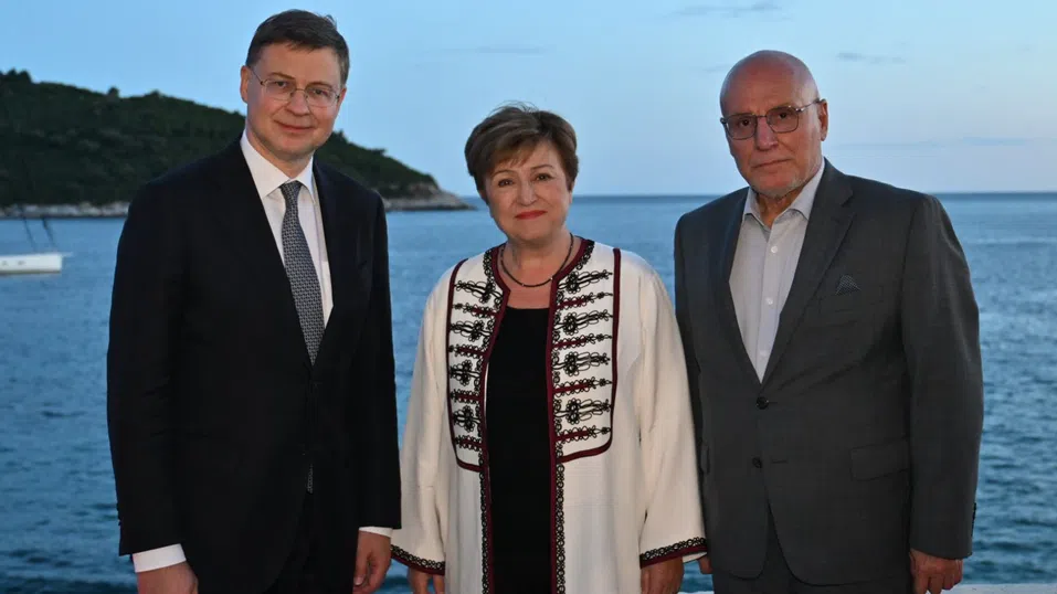 Кристалина Георгиева и Валдис Домбровскис заявиха подкрепа за членството ни в еврозоната пред управителя на БНБ