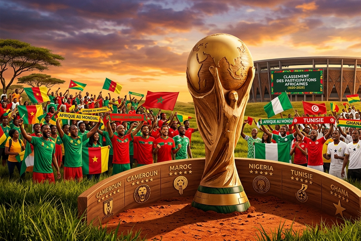 Classement des pays africains par nombre de participations à la Coupe du Monde (1930–2026)