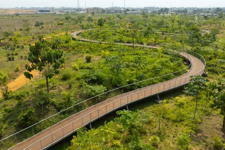 Akouédo : comment l'ancienne plus grande décharge d'Abidjan est devenue un immense parc urbain