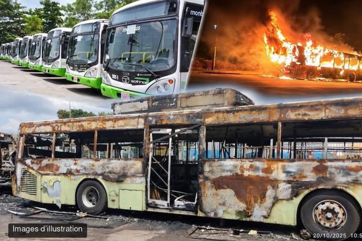 KOUMASSI : la SOTRA de nouveau ravagée par les flammes, 40 bus calcinés en une nuit