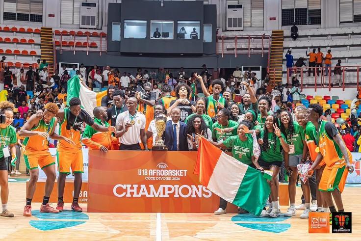 L'Afrobasket masculin U18 : la Côte d'Ivoire sacrée pour la première fois de son histoire