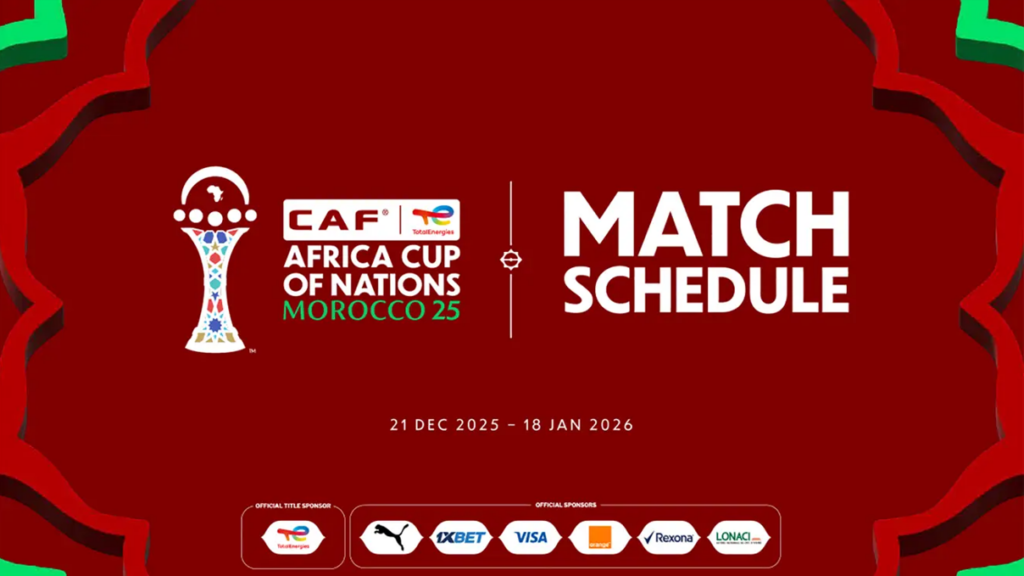 2025 AFCON match schedule revealed by CAF