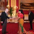 UK Ambassador Sabah Zita Benson turns heads in kente at St James’s Palace