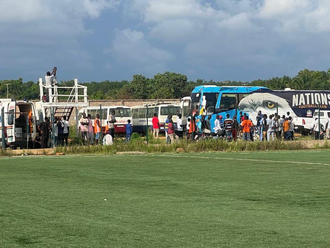 Chaos in GPL: Nations FC walk off pitch in protest over controversial penalty